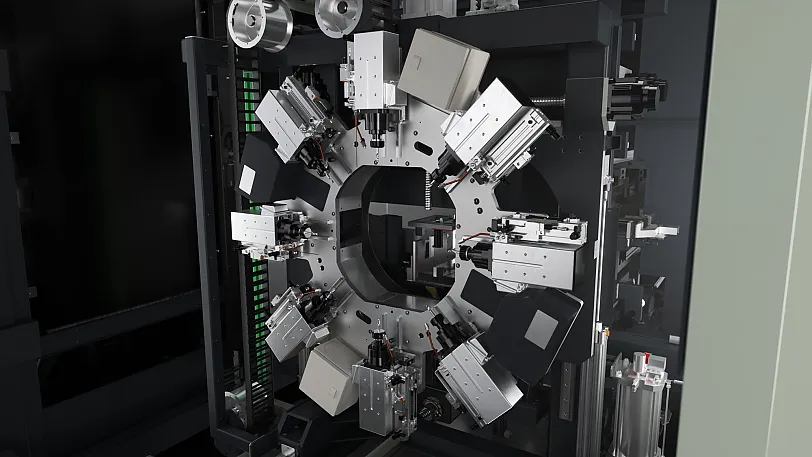 Fräsaggregat mit bis zu 8 Spindeln